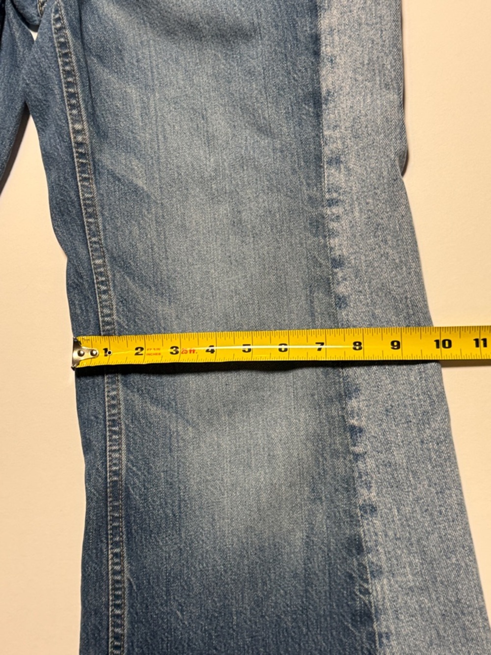 POLO by Ralph Lauren Women's Paneled Flare Premium‎ Denim Jeans Raw Hem Boho 29 - Picture 12 of 14